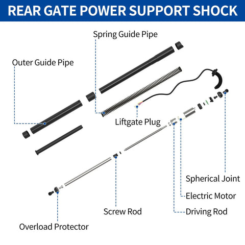 Chevrolet Equinox Rear LH Tailgate Power Lift Support (2016 - 2017)