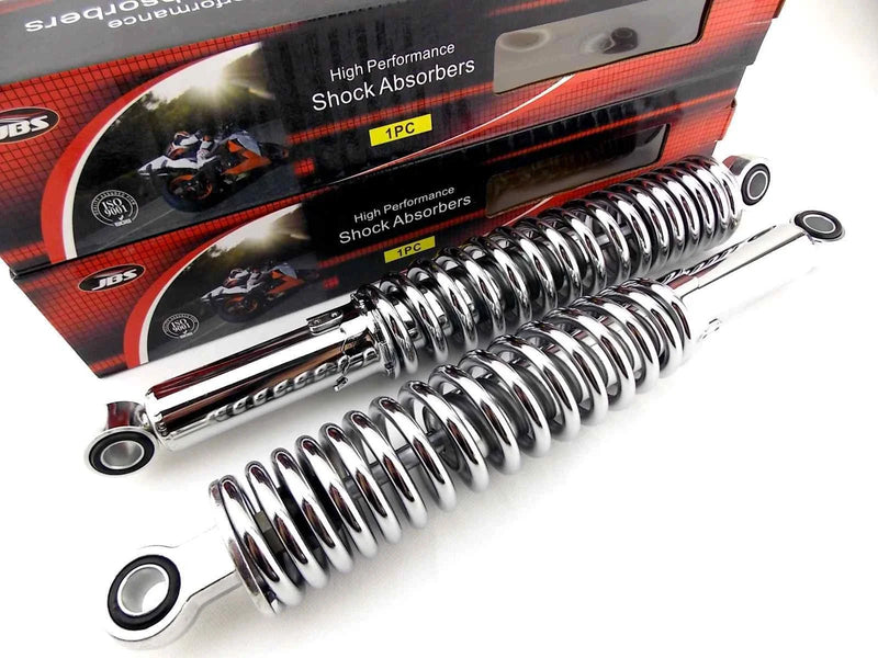 Honda VT500 365mm JBS Chrome Rear Shock Absorbers (1983-1984)