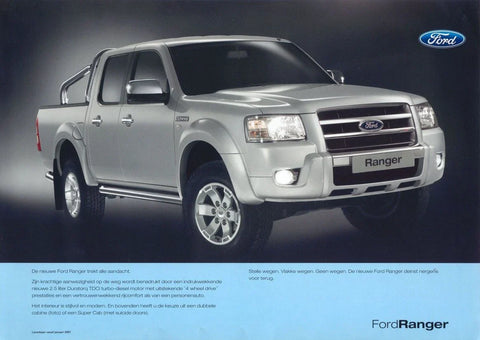 Ford Ranger, Mazda BT-50 Matte Black Outer Door Handles (2006-2011)