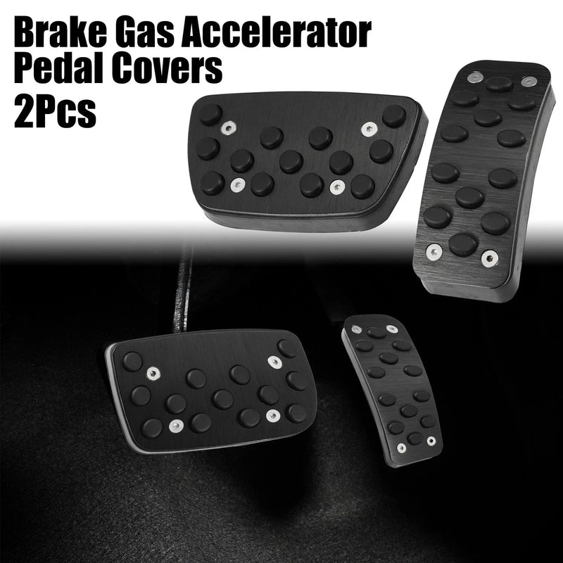 Toyota Camry (2012-2017) Black 2 x Car Brake Gas Accelerator Pedal Covers