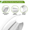 BMW X3 Car Door Handle Cup Protector 4 Pcs Chrome Silver Tone (2022-2023)