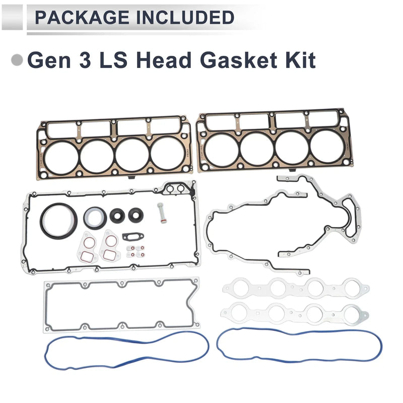 GM Chevy LS1 LS6 LQ4 LQ9 4.8L 5.3L 5.7L Gen 3 LS Head Gasket Kit (2000-2006)