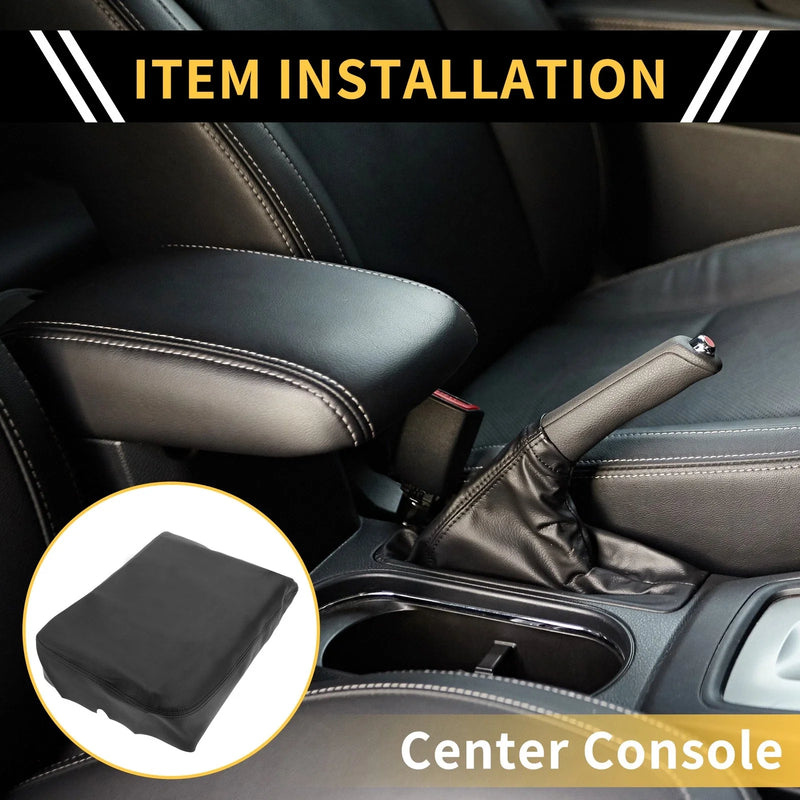 Dodge Ram 1500 2002-2008 Microfiber Leather Black Center Console Cover