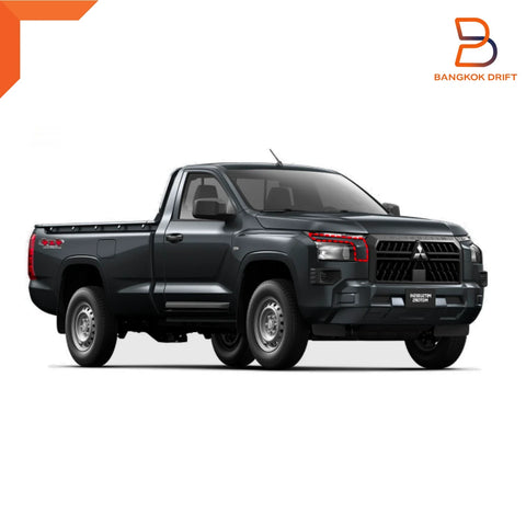 Mitsubishi Triton L200 Black Front Bumper Headlight Cover Trim (23-25)