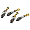 Motorcycle - Amber 4 x Mini 12V LED Turn Signal Lights
