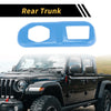 Jeep Wrangler JL JLU (2018-2024) Light Blue Rear Trunk Lock Panel Cover