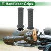 Motorcycle Dark Gray 7/8" 22mm Hand Grips Cover