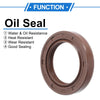 Make Model Oil Seal 28x42x7mm Seal Ring Shaft FKM Rubber Brown 2 x