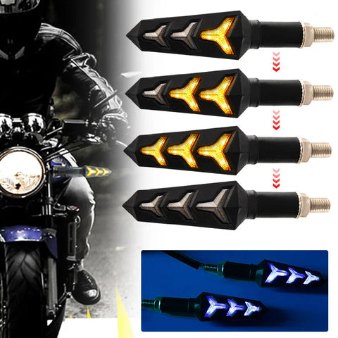 Various Models Amber & Blue LED Motorcycle Turn Signal Indicator Lights
