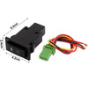 DC Panel Mount Latching Red Pilot Fog Light Switch 12V