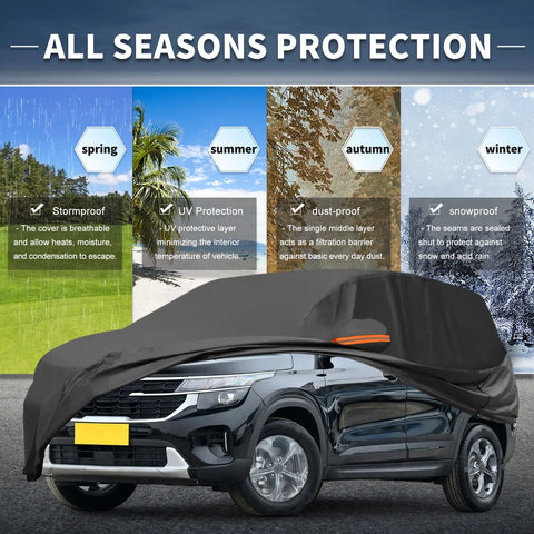 Kia Seltos Waterproof Aluminum Film Car Cover (2020-2023)