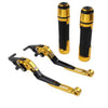 Yamaha MT-15 XSR155 XTZ125 Gold Brake Clutch Levers & Handlebar Grips Set