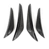 21-24 BMW G80 M3 G82 M4 Real Carbon Fiber Front Bumper Canard Fins 2 x
