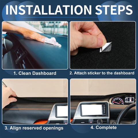 Suzuki Swift ZC33S 2018-2024 Black 1 Set Dashboard Cover Mat