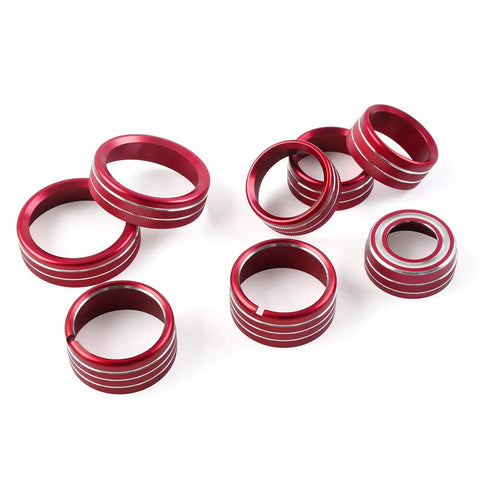 Chevrolet Silverado 8x Air Conditioner Switch Knob Trim Red (2014-2018)
