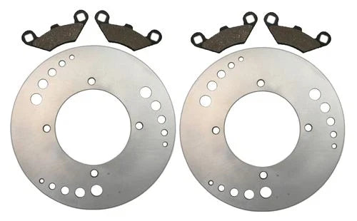 Polaris Sportsman 300 2 x Front Brake Rotors, Semi-Metallic Pads (2008-2010)