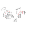 Toyota Land Cruiser GRJ76 HZJ76 KZJ77 LJ79 VDJ79 Front Door Weatherstrip Set
