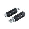 Harley Softail Dyna Chrome Anti Vibration Rubber Footpeg Pegs