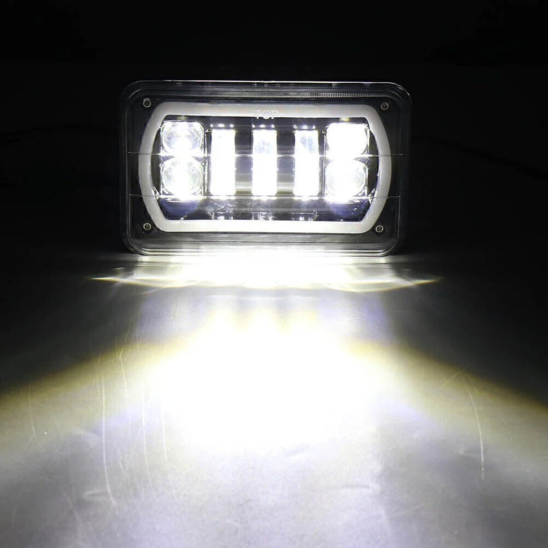 Ford Chevrolet Silverado 4x6" H4 RGB Headlights