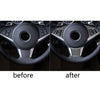 BMW 6 Series E63 E64 Carbon Fiber Steering Wheel Button Frame Cover (2004-2010)