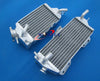 Kawasaki KX125 KX 125 Aluminum Radiator + Blue Hoses (1990-1991)