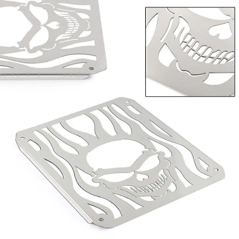 Kawasaki Vulcan VN400 / 800 Skull Stainless Radiator Grill Guard Cover (95-06)