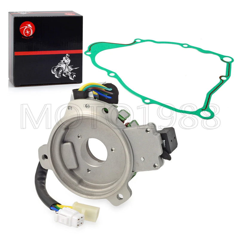 Yamaha Timberwolf 250 YFB250FW 4WD Stator & Plate w/Gasket (1994–2000)