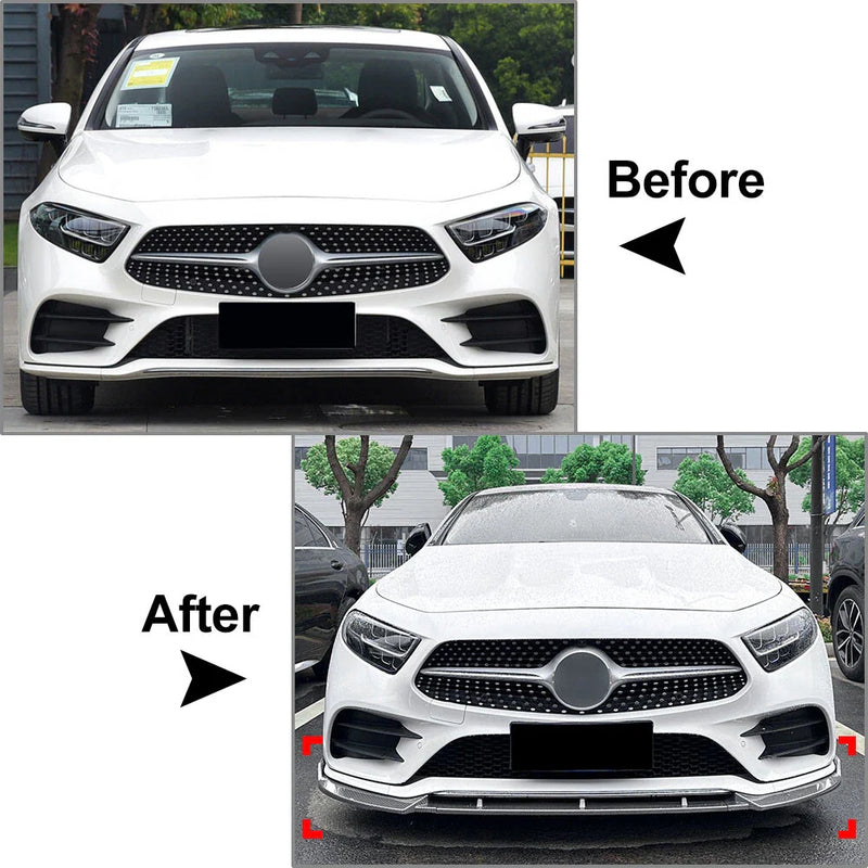 Mercedes Benz CLS Class C257 Front Bumper Splitter Spoiler Lip (2018-2021)