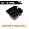 Jeep Wrangler JL JLU (2018-2022) Black Orange Center Console Organizer Tray