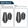Kia Forte Door Anti Kick Pad Sticker Protector Black 2014-2018 (1 Set)