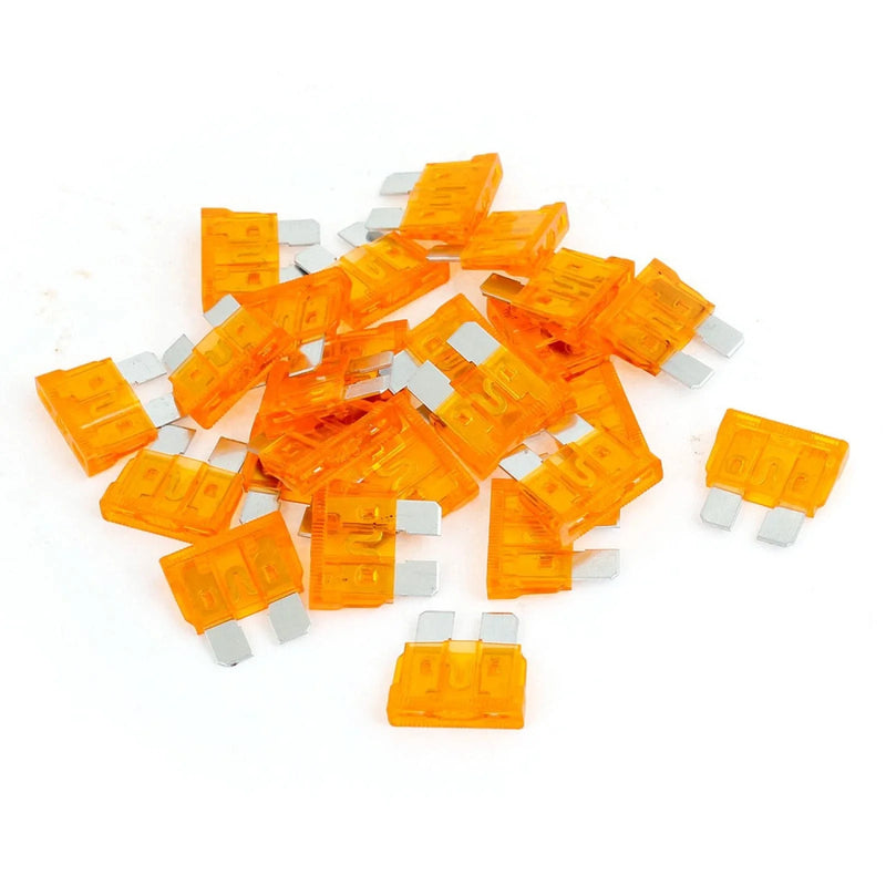 Car Motorcycle 25 x Orange 40A Automotive Fast Acting Blade Fuses