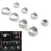 GMC Sierra 8x Air Conditioner Switch Knob Trim Silver (2014-2018)