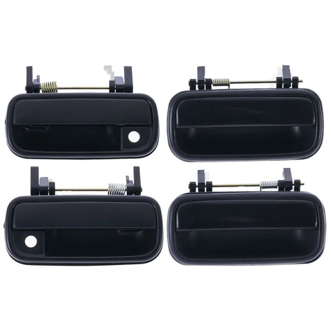 Toyota Hilux 4pc Textured Black Outer Door Handles (1988-1997)