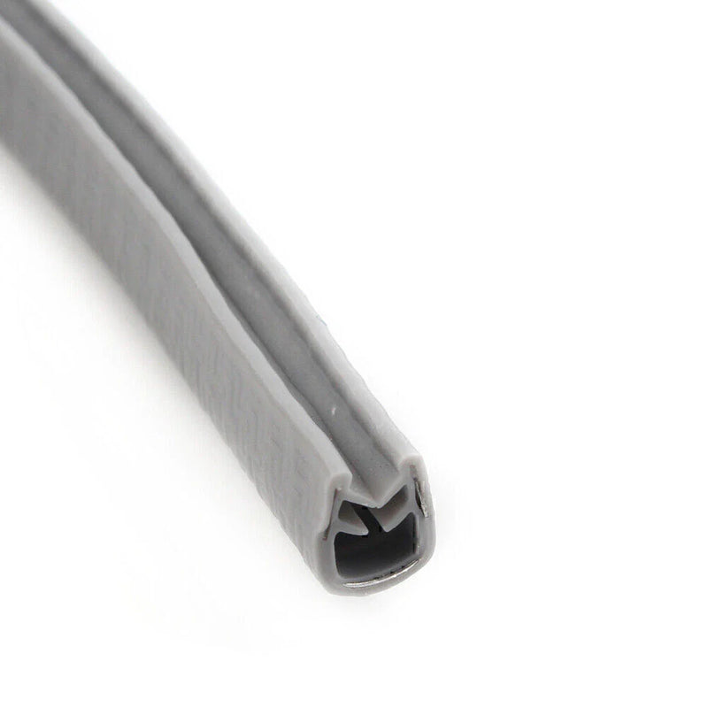 10ft Car Door Trim Edge Lock Guard Moulding Rubber Seal Strip Protector Grey