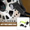Universal Motorcycle Disc Brake Lock Set with Yellow Rope