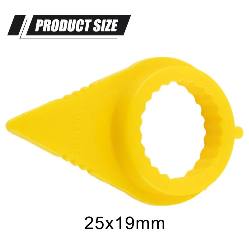 Car PU Yellow Wheel Nut Indicator 19mm 25PC
