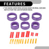 Jeep Wrangler (2018-2023) 6 Pcs AC Headlight Media Switch Knob Cover Ring