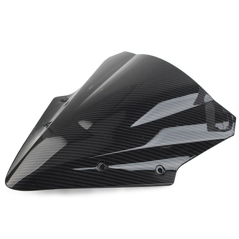 Kawasaki Ninja 650 EX650 ER6F Black Carbon Fiber Windshield (2017-2019)