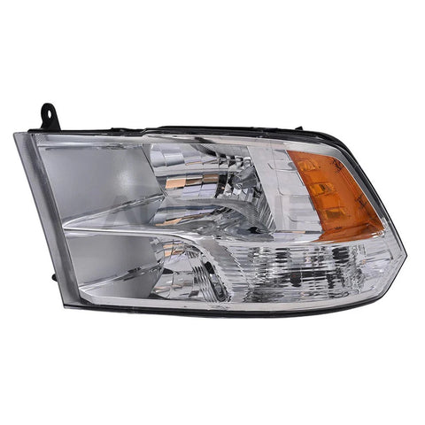 Dodge Ram Left Chrome Headlamp / Quad / Headlight (2009–2018)