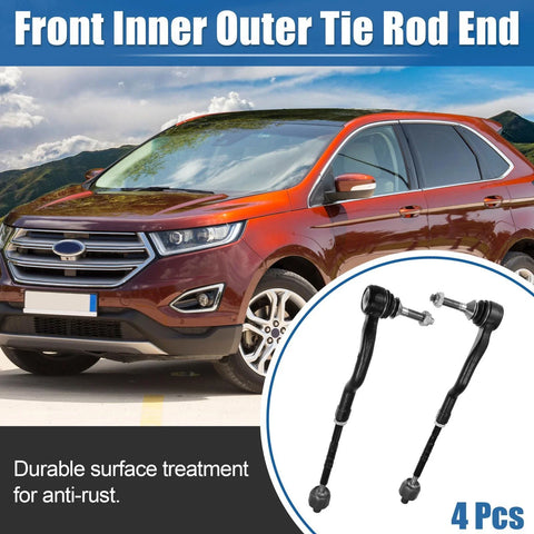 Ford Lincoln 4 x Front Inner Outer Tie Rod End Links (2010-2019)