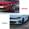 VW Golf 7.5 GTI Gloss Black Side Air Vent Trims (2017-2020)