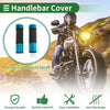 Motorcycle 7/8" 22mm Hand Grips Covers Aluminum Blue