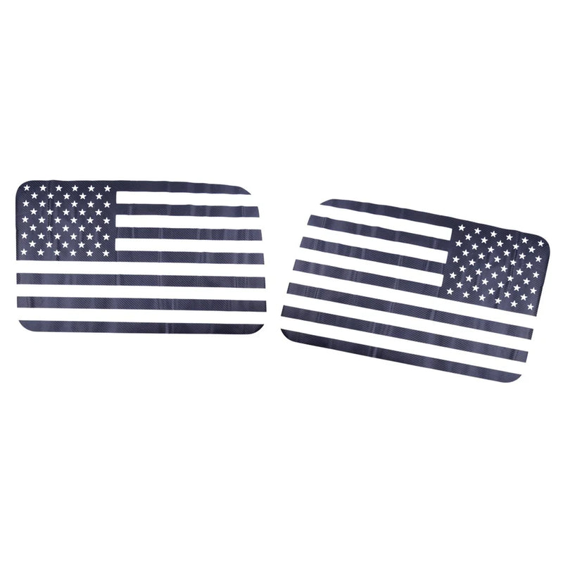 Jeep Wrangler JL 2 x USA Flag Rear Window Vinyl Decals (2018-2020)
