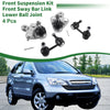 Honda Civic 4pcs Front Suspension Kit Sway Bar Links Ball Joints (2006-2011)