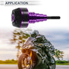20mm Aluminum Alloy Plastic Motorcycle Slider Frame Purple Real Carbon Fiber
