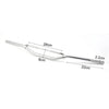 Motorcycle Motocross 7/8" Silver Tone Aluminum Alloy Handlebar With Cross Bar