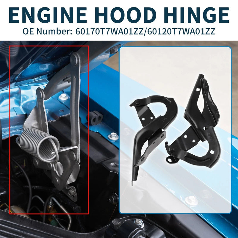 Honda HR-V 2016-2022 Front Bonnet Bracket 2 x Covers Hood Hinges
