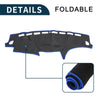 Subaru Forester SH Series (2007-2012) Black Blue Dash Cover Mat