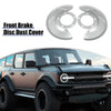 Ford F-150 Front Disc Brake Dust Shields 2 x Silver Tone (1976-1979)