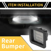 Ford F-150 (2015-2023) Clear Lens 2 x License Plate Light Tag Lamps